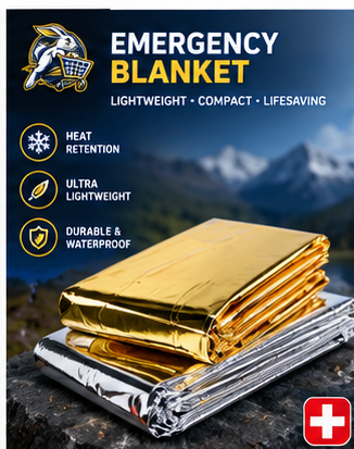 Emergency Thermal Survival Blanket Windproof Waterproof