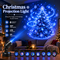 8 Christmas-Themed Projector Lights, USB-Powered Nightlights, Perfect for Creating a Festive Atmosphere in Your Room.