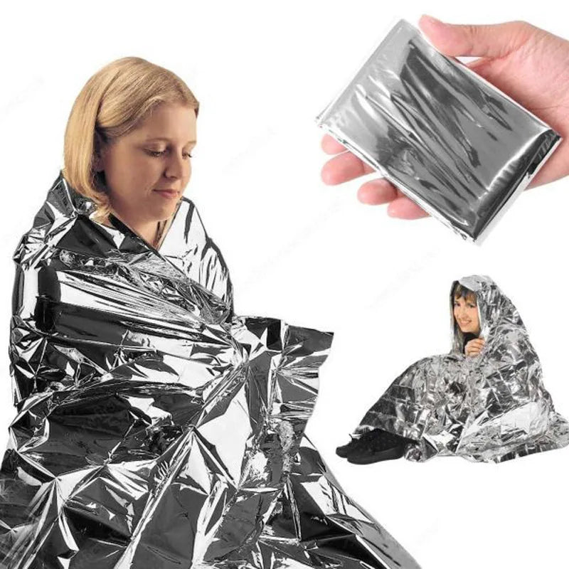 Emergency Thermal Survival Blanket Windproof Waterproof