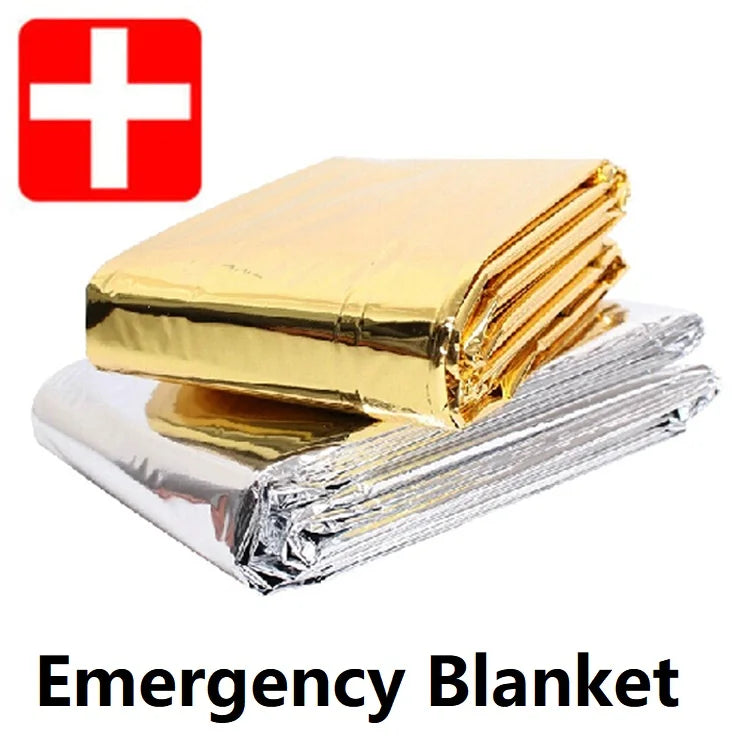 Emergency Thermal Survival Blanket Windproof Waterproof