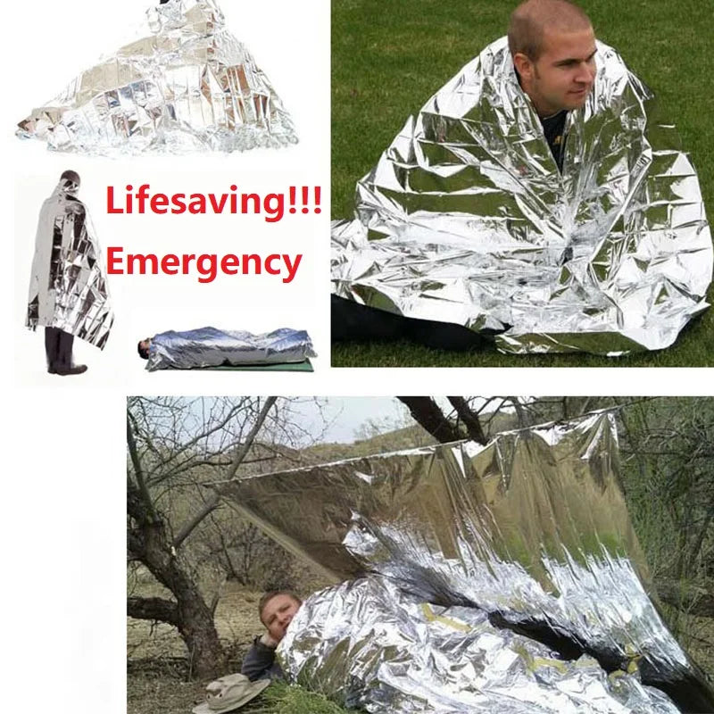 Emergency Thermal Survival Blanket Windproof Waterproof