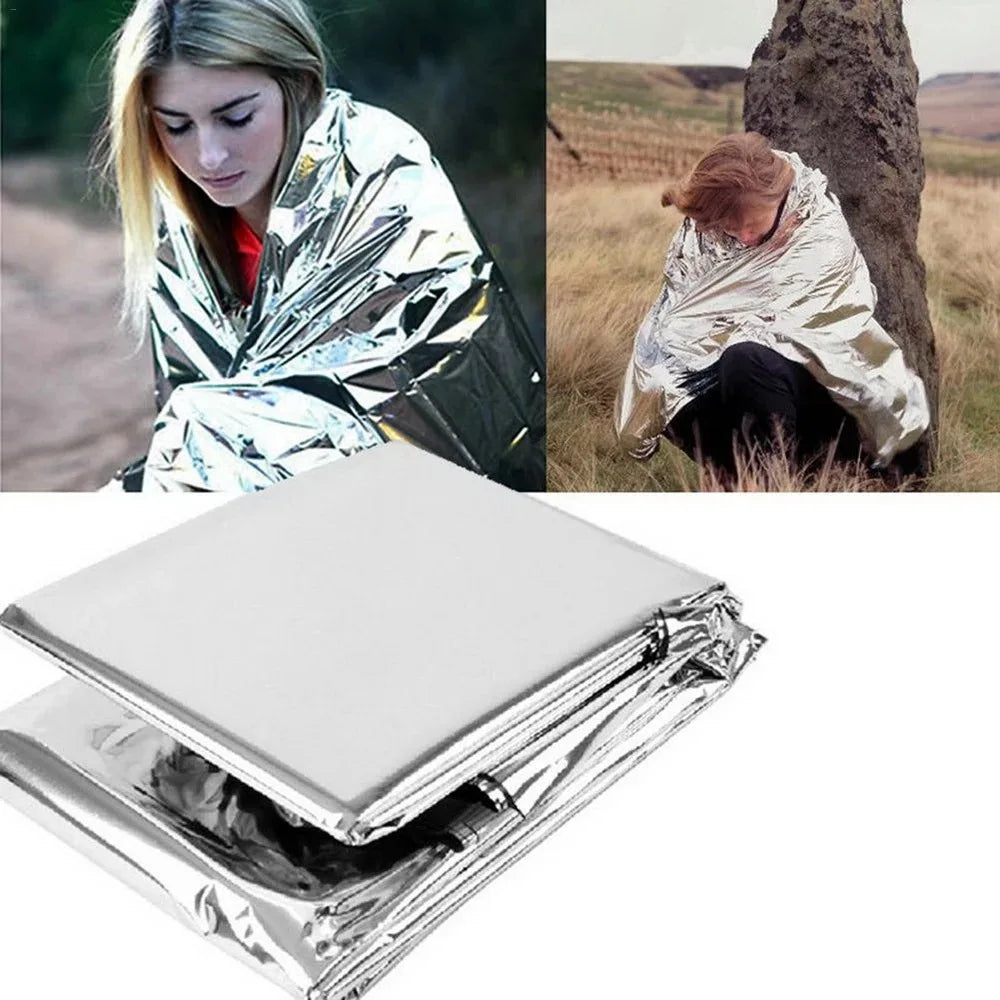 Emergency Thermal Survival Blanket Windproof Waterproof